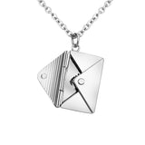 Envelop | Envelope Necklace | Titanium Steel Material | Lover Letter Pendant | Silver | Perfect Gift For Girlfriend -