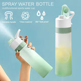 Large Capacity Spray Water Bottle | Leakproof Sports & Fitness Cup for Girls | Portable Travel Drinkware with Handle Strap | Wide-Mouth BPA-Free Plastic - Home & Garden > Kitchen & Dining > Food & Beverage Carriers > Water Bottles