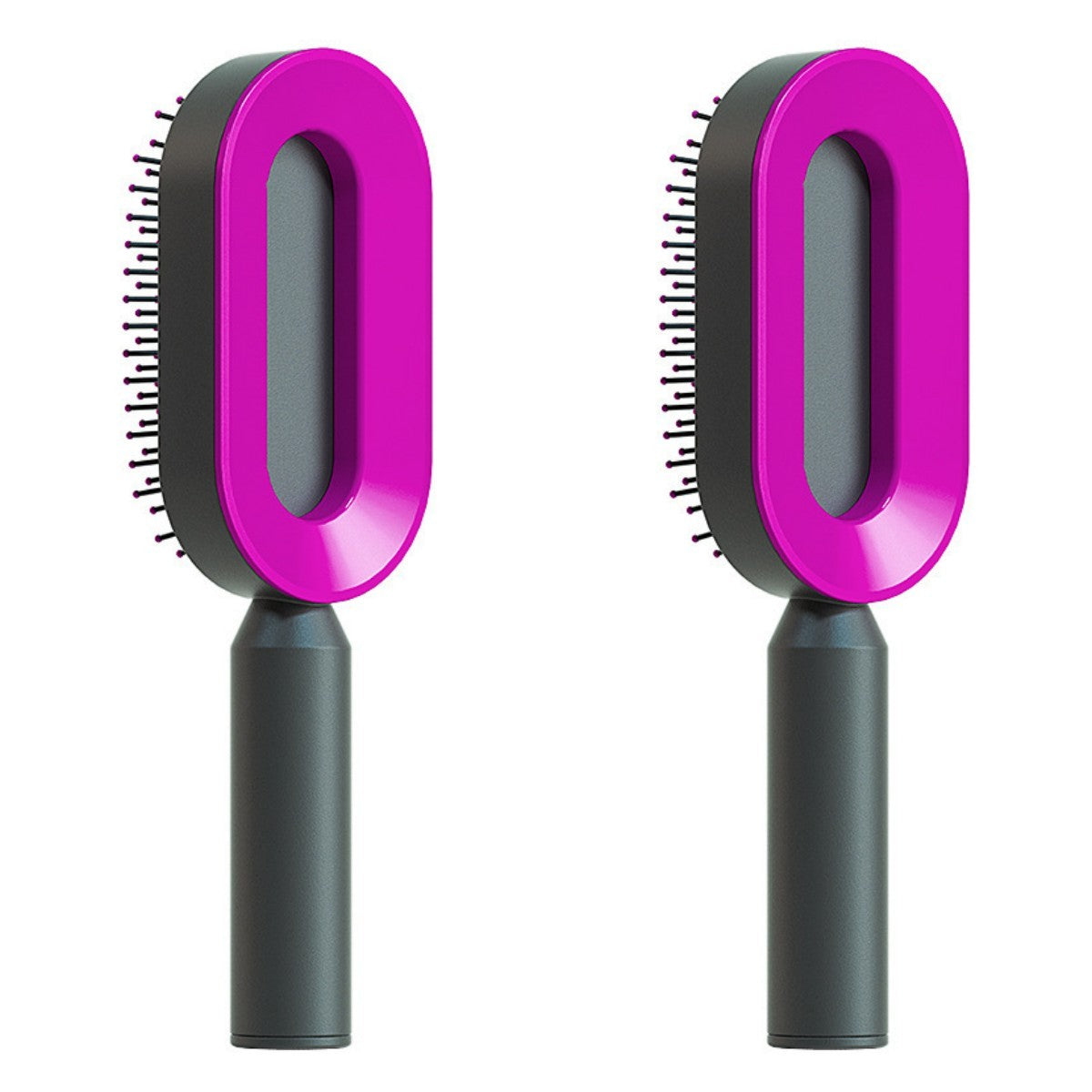 Self-Cleaning Hair Brush for Women | One-Click Cleaning Detangling Comb | 3D Air Cushion Scalp Massage Brush | Anti-Static, No-Pull Hairbrush | Pain-Free Detangling for All Hair Types | Optional Wall-Mounted Storage - Health & Beauty > Personal Care > Hair Care > Hair Styling Tools > Combs & Brushes > Paddle Hairbrushes