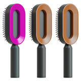 Self-Cleaning Hair Brush for Women | One-Click Cleaning Detangling Comb | 3D Air Cushion Scalp Massage Brush | Anti-Static, No-Pull Hairbrush | Pain-Free Detangling for All Hair Types | Optional Wall-Mounted Storage - Health & Beauty > Personal Care > Hair Care > Hair Styling Tools > Combs & Brushes > Paddle Hairbrushes