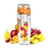 AquaInfuse | Fruit Infuser Bottle | 32 Oz Capacity | Built-In Infuser | Flavorful Hydration -