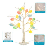 LumiTree | Easter Birch Tree | 24 LED Lights | Adjustable Branches | 60cm Tabletop | Vibrant Easter Decor -