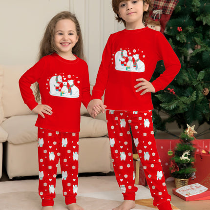 Christmas Family Pajamas Matching Sets Christmas Sleepwear Parent-Child Pjs Outfit For Christmas Holiday Xmas Party