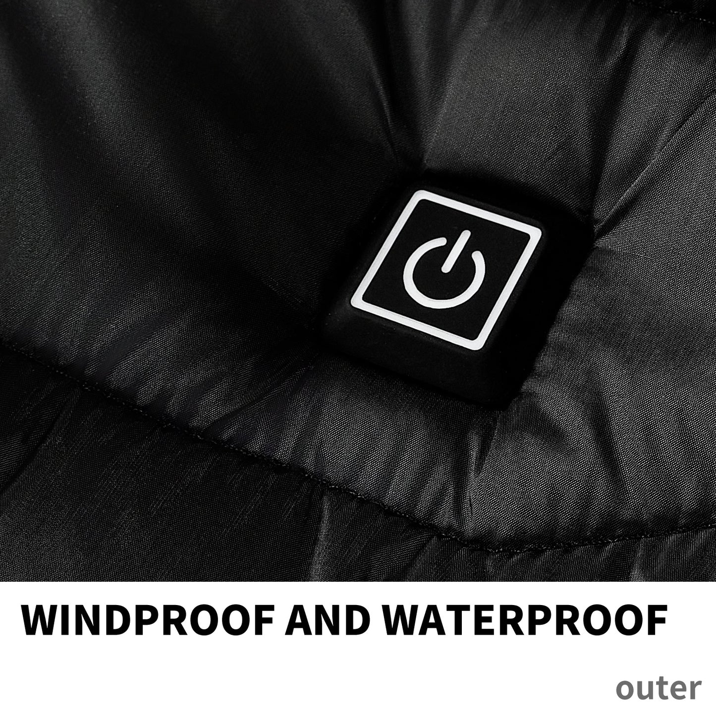 Men Heated Puffer Jacket | Electric Heating Coat with 9 Heat Zones | Insulated Hooded Windbreaker | USB Powered Heated Ski Jacket | Unisex Winter Warm Electric Coat (Black/Blue/Red in Zone 9) - Apparel & Accessories > Clothing > Outerwear > Coats & Jackets > Puffer Jackets