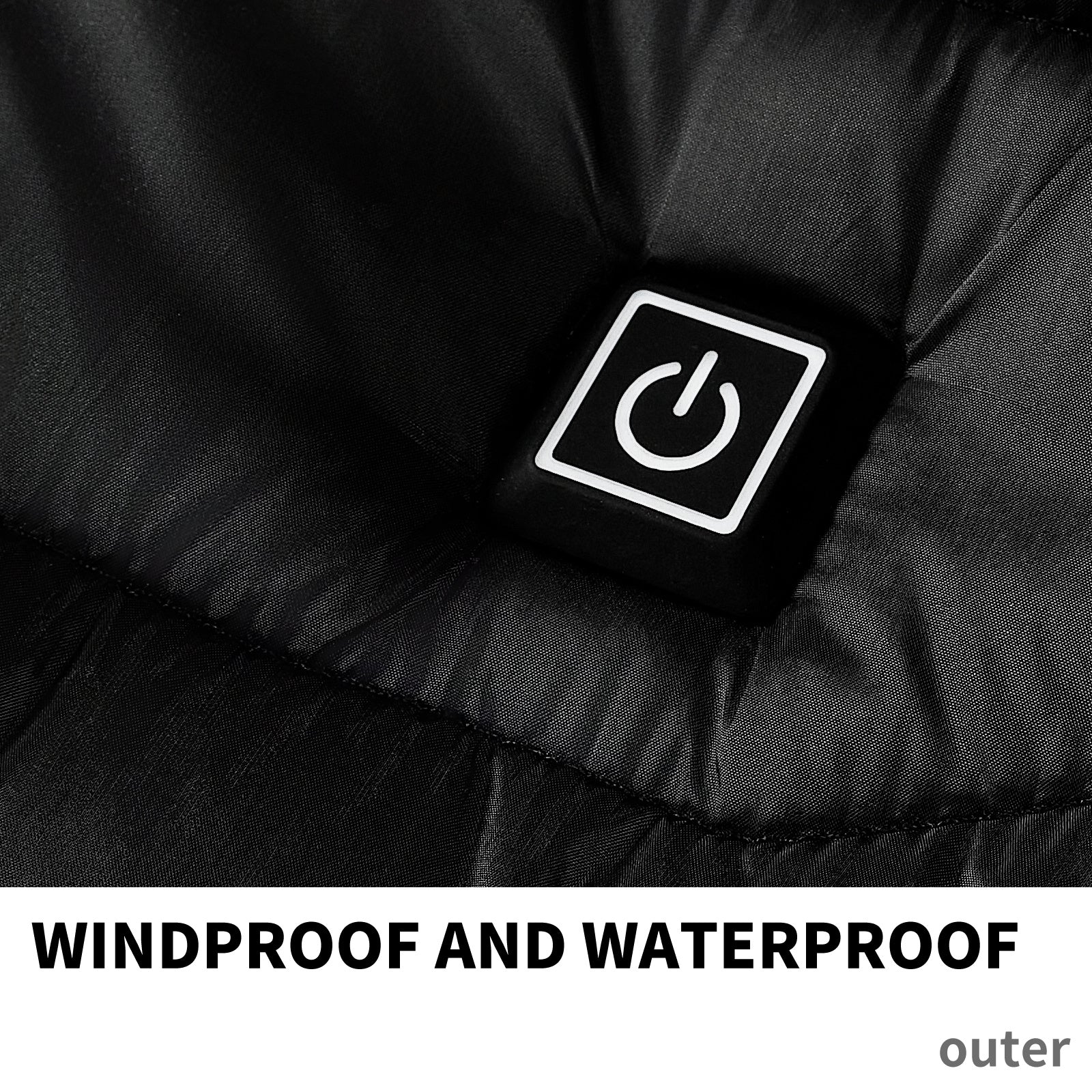 Men Heated Puffer Jacket | Electric Heating Coat with 9 Heat Zones | Insulated Hooded Windbreaker | USB Powered Heated Ski Jacket | Unisex Winter Warm Electric Coat (Black/Blue/Red in Zone 9) - Apparel & Accessories > Clothing > Outerwear > Coats & Jackets > Puffer Jackets