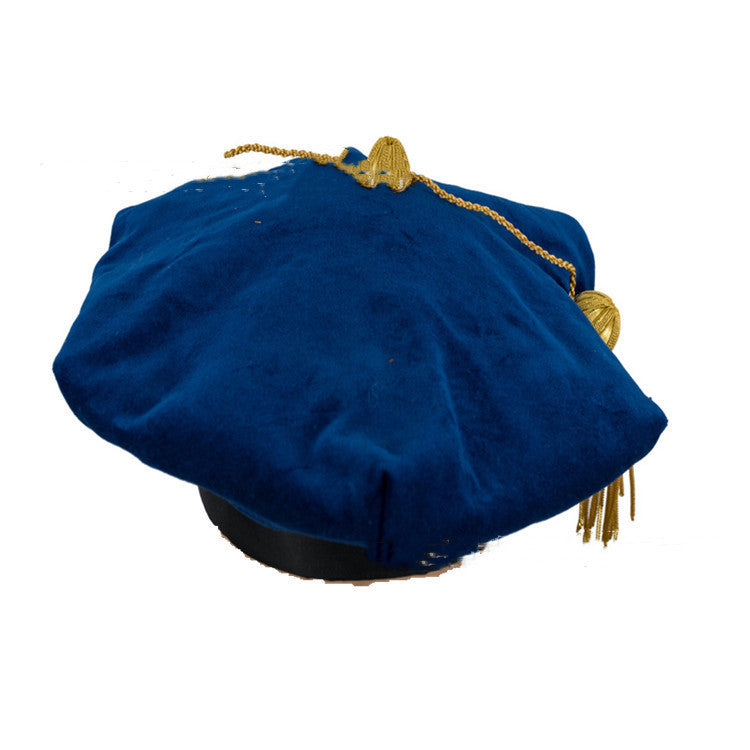 EduCap | Graduation Cap | Velvet Flat Top | Classic Graduation Look | One Size | Soft Velvet Comfort -