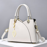 ChicMom | One Shoulder Crossbody Bag | Polyurethane Leather | Versatile Daily Use | Black | Hands Free -