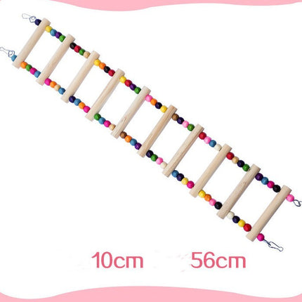 Parrot Bird With Toy Supplies Swing Ring Aerial Ladder Climbing Ladder