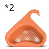 Swan | Sink Hanging Drain Basket | Dry and Wet Separation | Keeps Fruit Fresh | Space-Saving Kitchen Organizer -