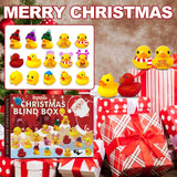 SunnyDucks | Advent Bath Toys | 24 Rubber Ducks | Festive Bath Fun | Yellow Ducks | Christmas Tub Countdown -
