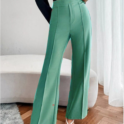 Loose Straight Pants Women High Waist Casual Trousers