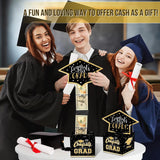 GradGlow | Graduation Money Box | Includes Gift Bags and Tape | Great for Cash Gifts | Party Ready Gift Box -