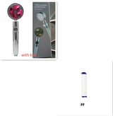 High-Pressure Water-Saving Shower Head | 360° Rotating Turbo Fan Spray Nozzle | ABS Pressurized Shower with Filter | Chrome Round Fixed Head - Hardware > Plumbing > Plumbing Fixture Hardware & Parts > Shower Parts > Shower Heads > Handheld Shower Heads