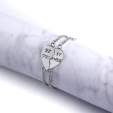 Good Friend | Bracelet | Love Heart Motif | Unisex Zinc Alloy | Gold and Silver | Expresses Friendship and Style -