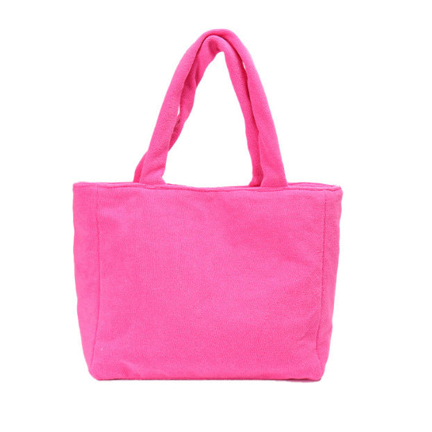 Towel Cloth Cosmetic Bag Large Capacity Portable Tote Bag