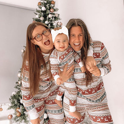 2024 Family Christmas Matching Pajamas Set Xmas Adult Kids Mother And Daughter Father Son Sleepwear Baby Family Look Outfits