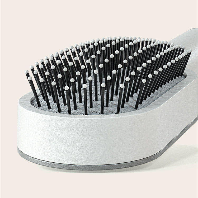 Self-Cleaning Hair Brush for Women | One-Click Cleaning Detangling Comb | 3D Air Cushion Scalp Massage Brush | Anti-Static, No-Pull Hairbrush | Pain-Free Detangling for All Hair Types | Optional Wall-Mounted Storage - Health & Beauty > Personal Care > Hair Care > Hair Styling Tools > Combs & Brushes > Paddle Hairbrushes