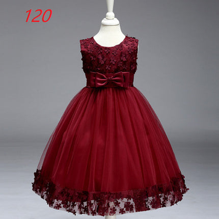 Summer Skirt Kids Girls Princess Tutu Flower Children Wedding Dress Wholesale Show Skirt