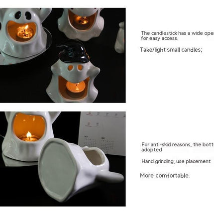 Special Halloween Ghost Festival Ceramic Craft Ornaments