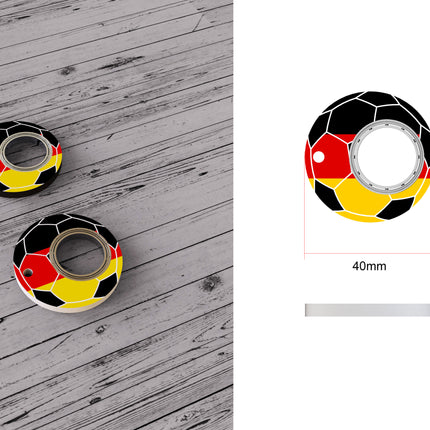 Creative Football World Cup Fidget Spinner Toy Keychain Hand Spinner Anti-Anxiety Toy Relieves Stress Finger Spinner Keychain Bottle Opener Kids Toy