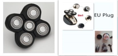 NovaGroom | 5-In-1 Shaver | Five Floating Blades | Nose And Beard Trimmer | Black | Close Head And Face Grooming -