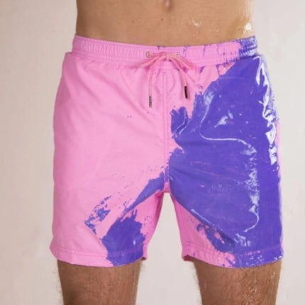 Magical Change Color Beach Shorts Summer Men Swimming Trunks Swimwear Swimsuit Quick Dry bathing shorts Beach Pant