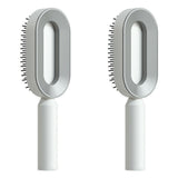 Self-Cleaning Hair Brush for Women | One-Click Cleaning Detangling Comb | 3D Air Cushion Scalp Massage Brush | Anti-Static, No-Pull Hairbrush | Pain-Free Detangling for All Hair Types | Optional Wall-Mounted Storage - Health & Beauty > Personal Care > Hair Care > Hair Styling Tools > Combs & Brushes > Paddle Hairbrushes