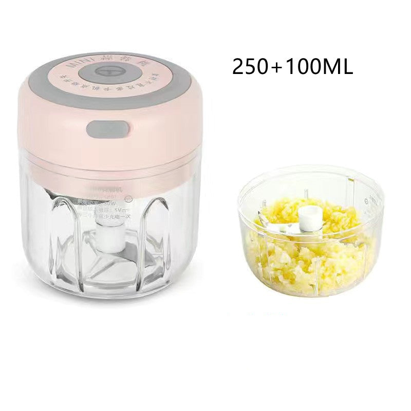 ChefEase | Mini Electric Garlic Chopper | USB Rechargeable | Effortless Garlic Masher | Sturdy Blades -