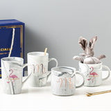 Practical Souvenirs | Graduation Gift Set | Marbled Cup With Gold Spoon | Ideal Graduation Gift | Doll Gift Box -