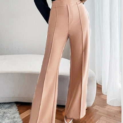 Loose Straight Pants Women High Waist Casual Trousers