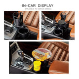 CarMate | Foldable Car Cup Holder | Bottle And Phone Organizer | Sunglasses Stand | Black | Space Saving Car Organizer -