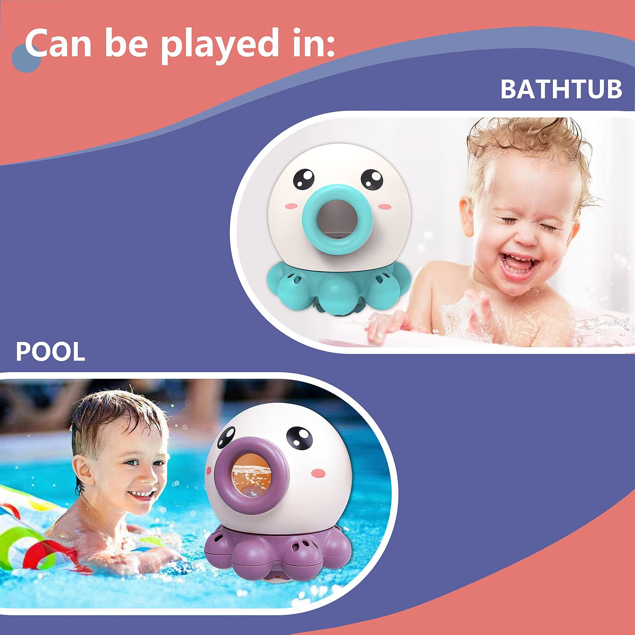 AquaPlay | Bath Toy | Octopus Water Jet | Engaging Bath Time | Educational Toy for Toddlers -