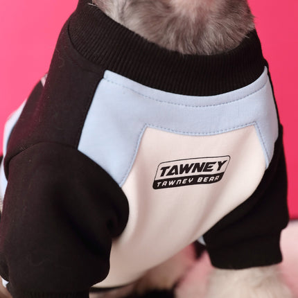 Dog Clothes Stitching Zipper Pullover Sweater
