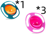 360 Rotate | Rotating Bowl | 360 Degree Rotation | Spill Proof | Assorted | Mess Free Mealtime -