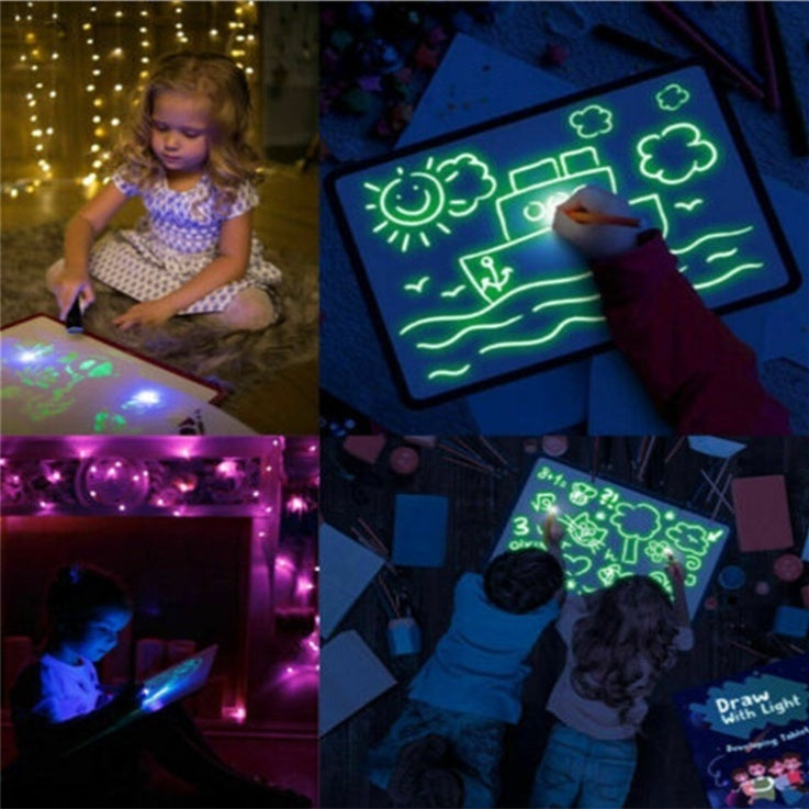 LuminaPlay | Light Drawing Pad | 3D Light Effects | Marker Included | Sparks Creativity -