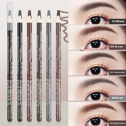 Hard Core Wild Eyebrow Pencil Waterproof And Sweatproof Distinct Look