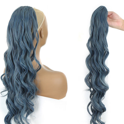 Wig Big Wave Drawstring Ponytail Matte High Temperature Silk Chemical Fiber Wig