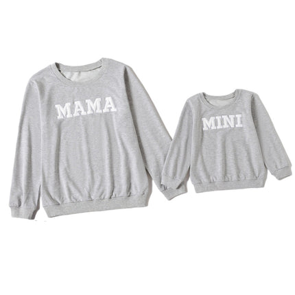 Explosive Letter Printed Sweater Parent-child Sweater