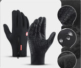 PolarFlex | Winter Touch Gloves | Waterproof | Touchscreen | Blue, Black, M, L | Keeps Hands Warm And Dry On Rides -