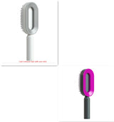 Self-Cleaning Hair Brush for Women | One-Click Cleaning Detangling Comb | 3D Air Cushion Scalp Massage Brush | Anti-Static, No-Pull Hairbrush | Pain-Free Detangling for All Hair Types | Optional Wall-Mounted Storage - Health & Beauty > Personal Care > Hair Care > Hair Styling Tools > Combs & Brushes > Paddle Hairbrushes