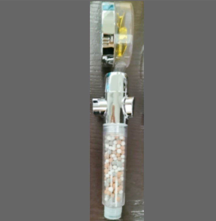 High-Pressure Water-Saving Shower Head | 360° Rotating Turbo Fan Spray Nozzle | ABS Pressurized Shower with Filter | Chrome Round Fixed Head - Hardware > Plumbing > Plumbing Fixture Hardware & Parts > Shower Parts > Shower Heads > Handheld Shower Heads