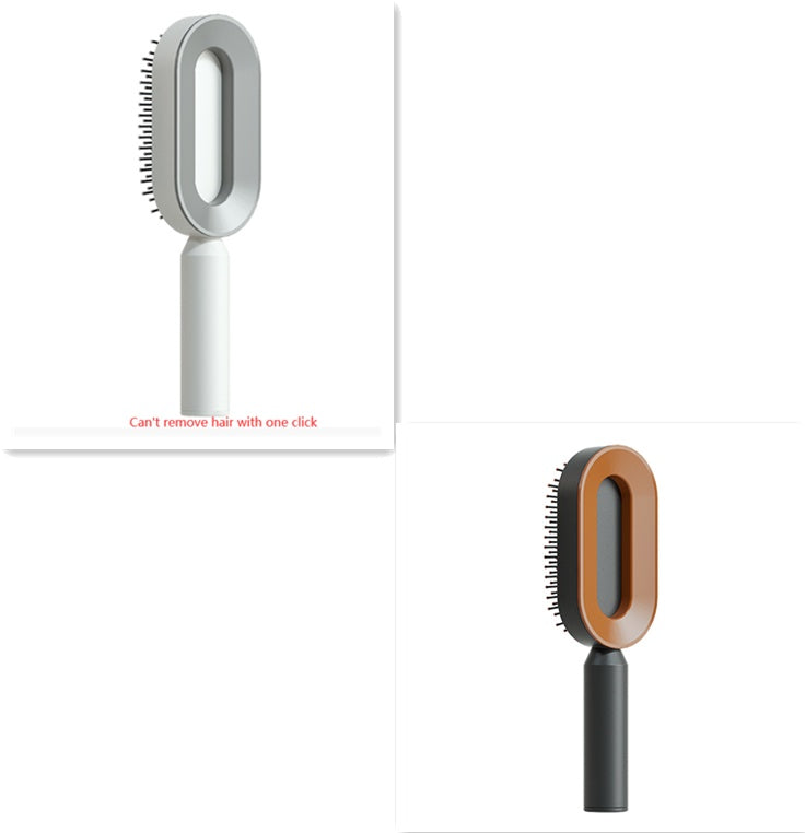 Self-Cleaning Hair Brush for Women | One-Click Cleaning Detangling Comb | 3D Air Cushion Scalp Massage Brush | Anti-Static, No-Pull Hairbrush | Pain-Free Detangling for All Hair Types | Optional Wall-Mounted Storage - Health & Beauty > Personal Care > Hair Care > Hair Styling Tools > Combs & Brushes > Paddle Hairbrushes