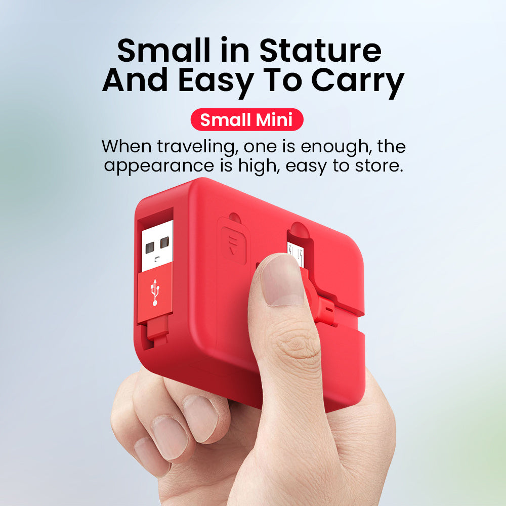 MacaronTech | 4in1 Usb Cable | Retractable | MultiConnector | Pastel Macaron | Charge And Sync On The Go -