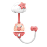 Elephant Piggy | Shower Toy | Multi-Angle Adjustable | Bath Time Fun | Red | Infant-Friendly Design -