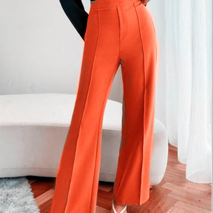 Loose Straight Pants Women High Waist Casual Trousers