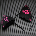 Cat ears black pink