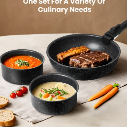 12 POTS And Pans Set, Non-stick Kitchen Cookware Set