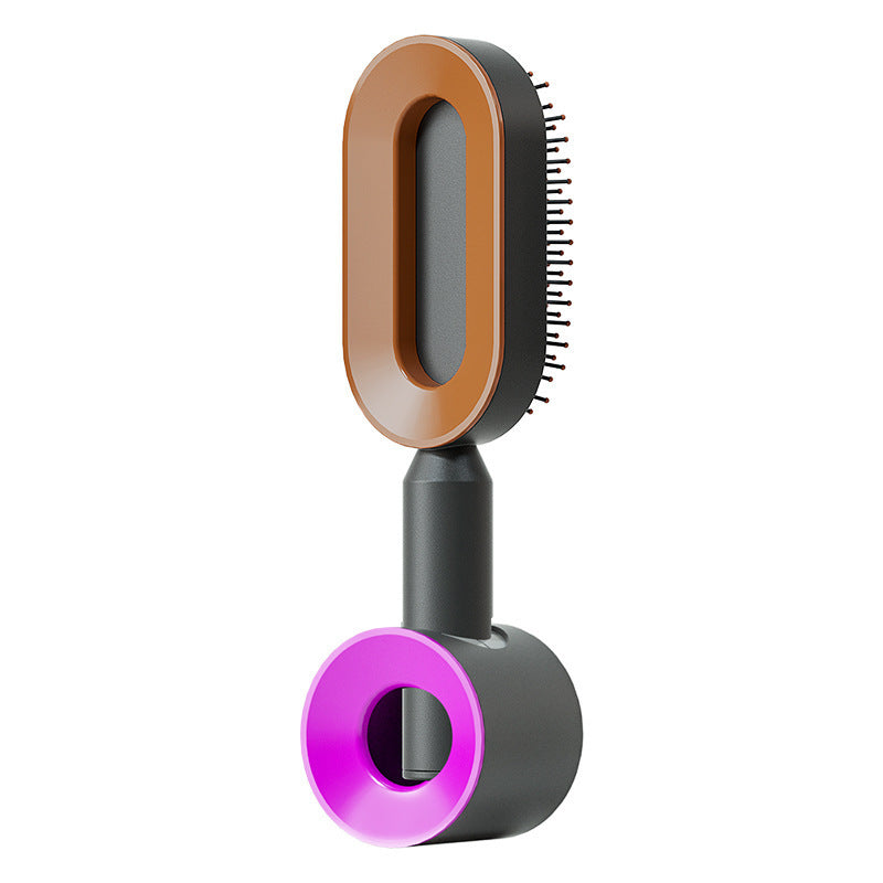 Self-Cleaning Hair Brush for Women | One-Click Cleaning Detangling Comb | 3D Air Cushion Scalp Massage Brush | Anti-Static, No-Pull Hairbrush | Pain-Free Detangling for All Hair Types | Optional Wall-Mounted Storage - Health & Beauty > Personal Care > Hair Care > Hair Styling Tools > Combs & Brushes > Paddle Hairbrushes