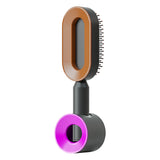 Self-Cleaning Hair Brush for Women | One-Click Cleaning Detangling Comb | 3D Air Cushion Scalp Massage Brush | Anti-Static, No-Pull Hairbrush | Pain-Free Detangling for All Hair Types | Optional Wall-Mounted Storage - Health & Beauty > Personal Care > Hair Care > Hair Styling Tools > Combs & Brushes > Paddle Hairbrushes