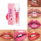 Liquid Lip Gloss Tube | High-Pigment Slightly Spicy Lip Honey Gloss | Mirror Shine Lip Color | Moisturizing & Smooth Formula | Sexy Glossy Finish | 6 Shades | Long-Lasting Lightweight Lip Makeup - Health & Beauty > Personal Care > Cosmetics > Makeup > Lip Makeup > Lip Gloss